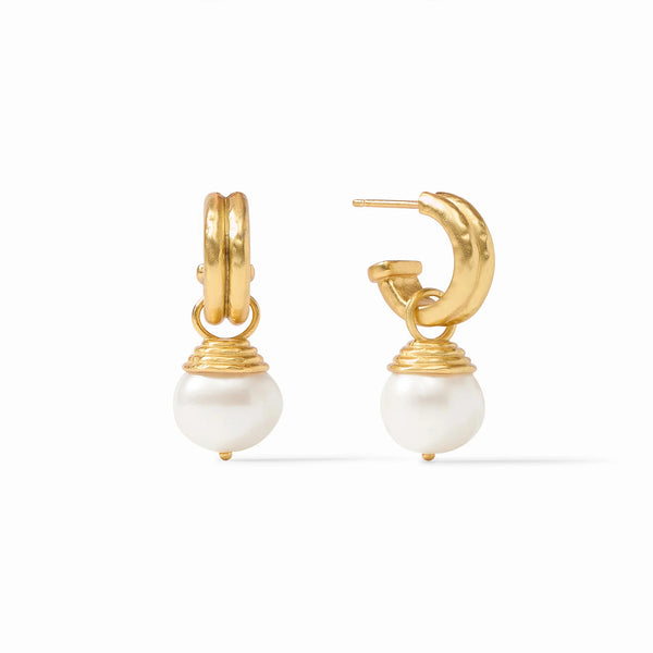 Astor Pearl Hoop & Charm Earring